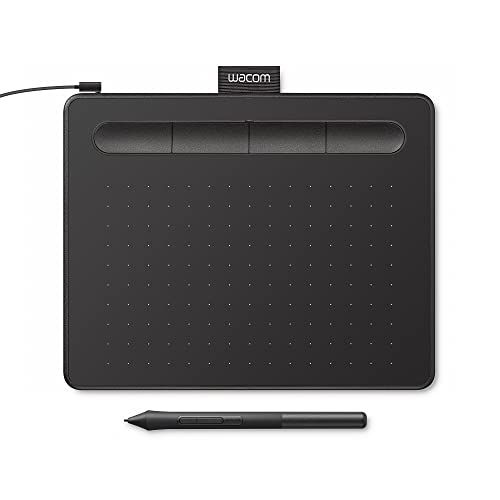Wacom Intuos CTL4100 Tablette graphique pour Mac, PC, Chromebook et Android (petite) avec logiciel inclus Noir