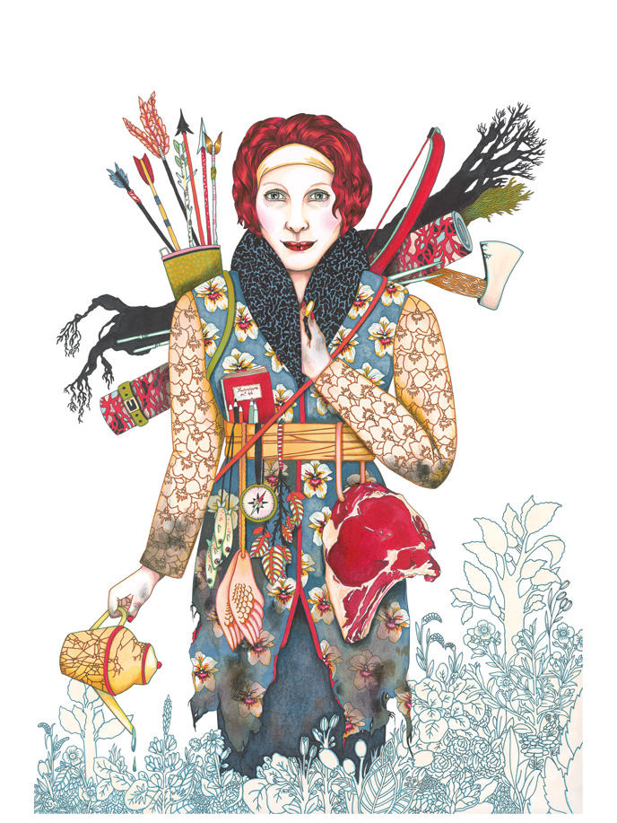 03_Sylvia - Illustrations du livre L'argent. Editions Thierry Magnier_2013